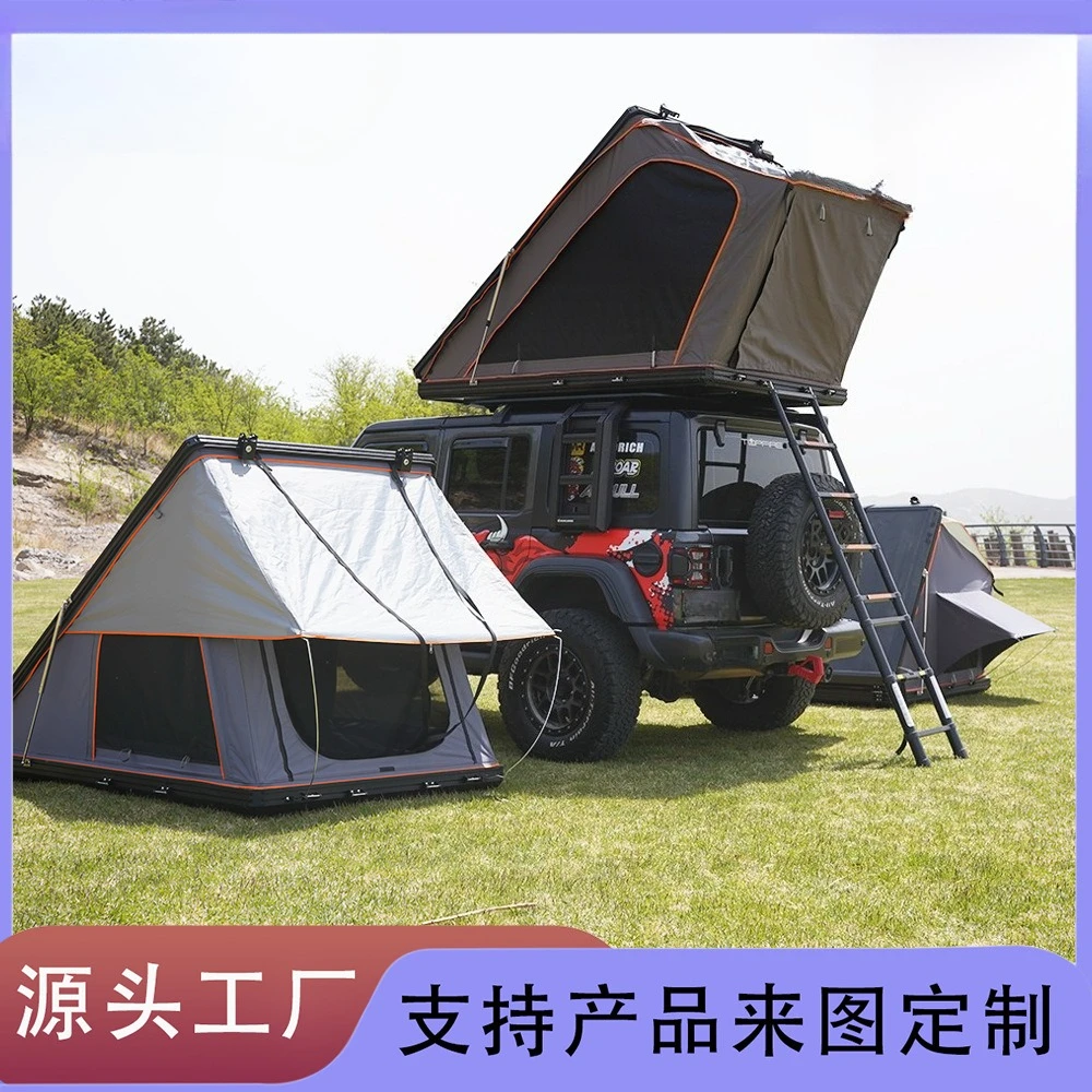 Roof Tent Professional Aluminum Alloy Triangular Tent Free Installation, Outdoor Tent Roof Is Convenient