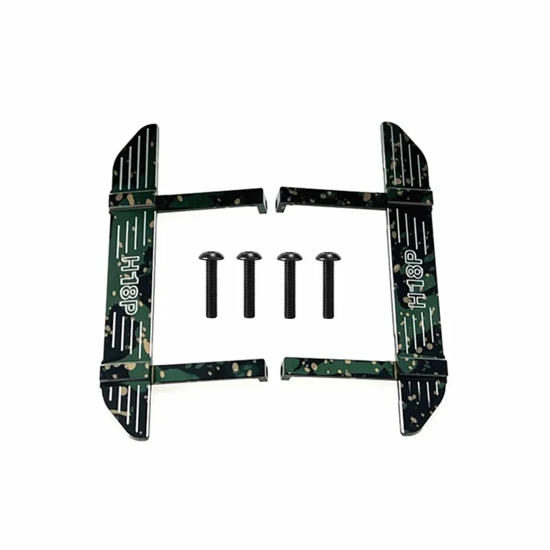For MJX Hyper Go 1/18 H18P Metal RC Rock Sliders Side Pedal RC Car Upgrade Parts Accessories
