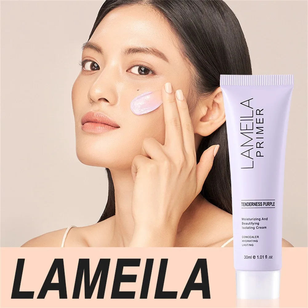 LAMEILA 30ml Facial Base Primer Pores Invisible Oil Control Makeup Face Base Cream Foundation Powder Grip Primer Female Cosmetic