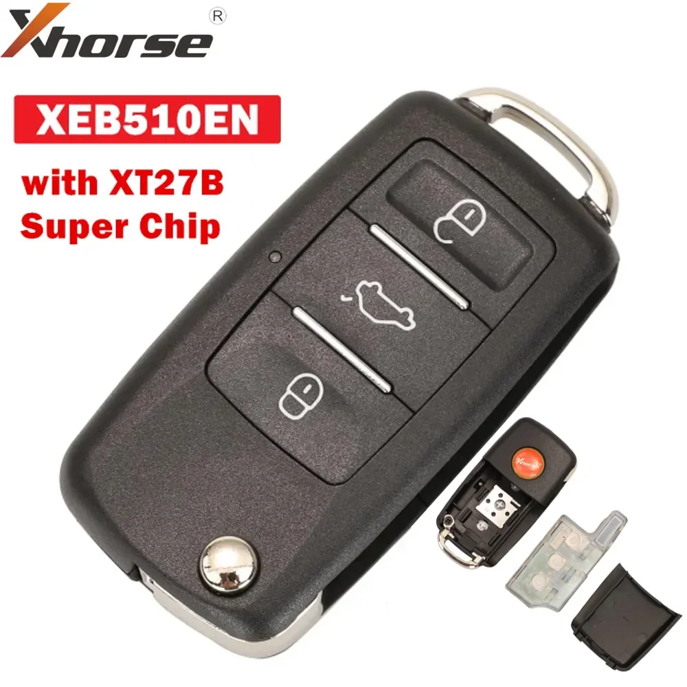 1/5/10/25PCS XHORSE XEB510EN VVDI Super Remote B5 Type Universal Smart Key within XT27B VVDI Super Chip English Version