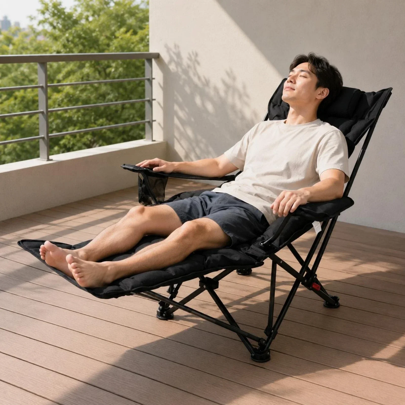 Reclining Chair with Footrest Portable Patio Recliner  Factory Direct Wholesale, Affordable Bulk Price Cost-effective Bulk Price