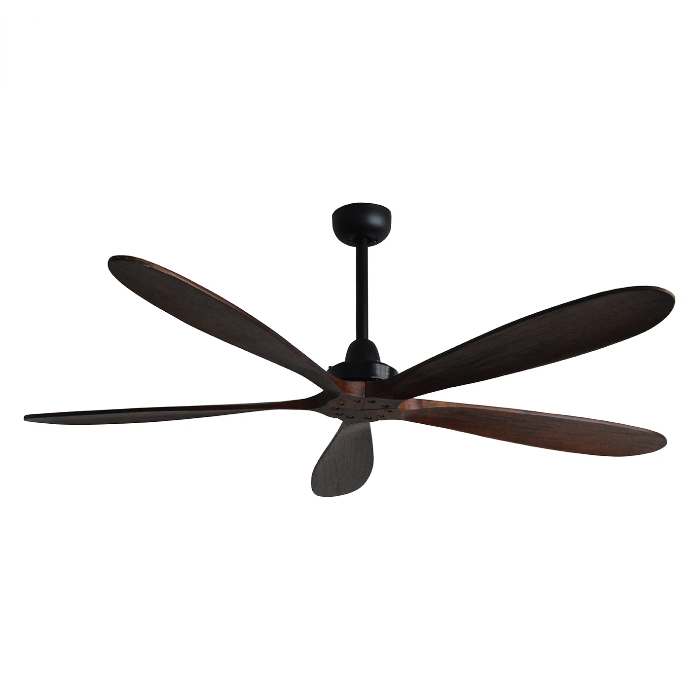 52/60 inch Ceiling Fan with Remote Control, 5 Solid Wood Blades, Noiseless Reversible DC Motor, 5-speed