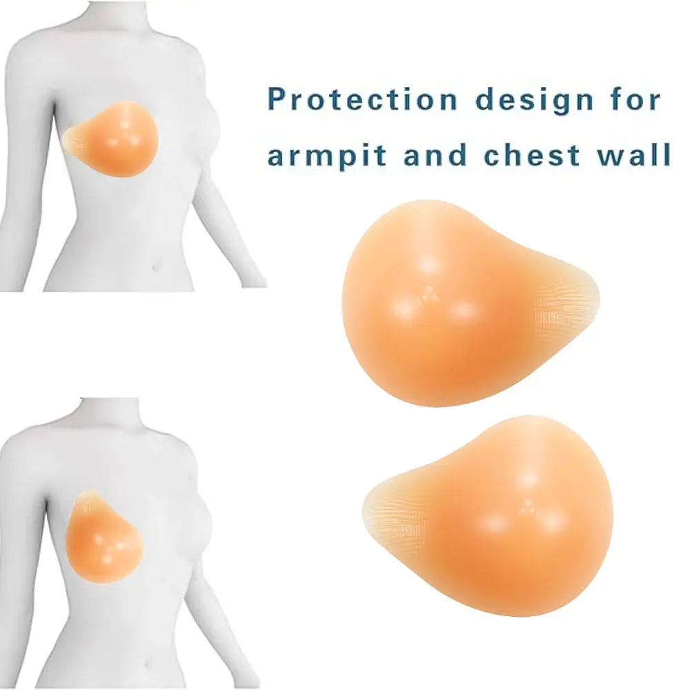 1Pc Silicone False Breast Fake False Breast Prosthesis Super Soft Silicone Gel Pad Supports Artificial Spiral For Women Girl