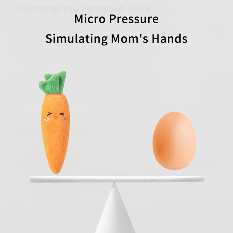 Juguete de peluche de marioneta de mano de plátano y zanahoria de 15cm, juguete calmante suave y transpirable para niños