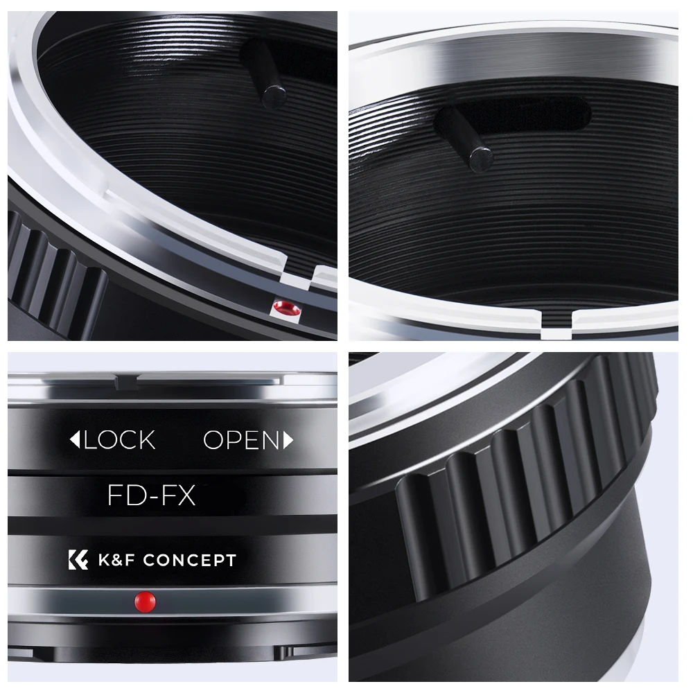 K&F Concept FD-FX Lens Adapter Ring for Canon FD Mount Lens to Fujifilm FX Mount Cameras for Fuji X-A1, X-A2 X-A3 X-E1 X-E2 X-E3