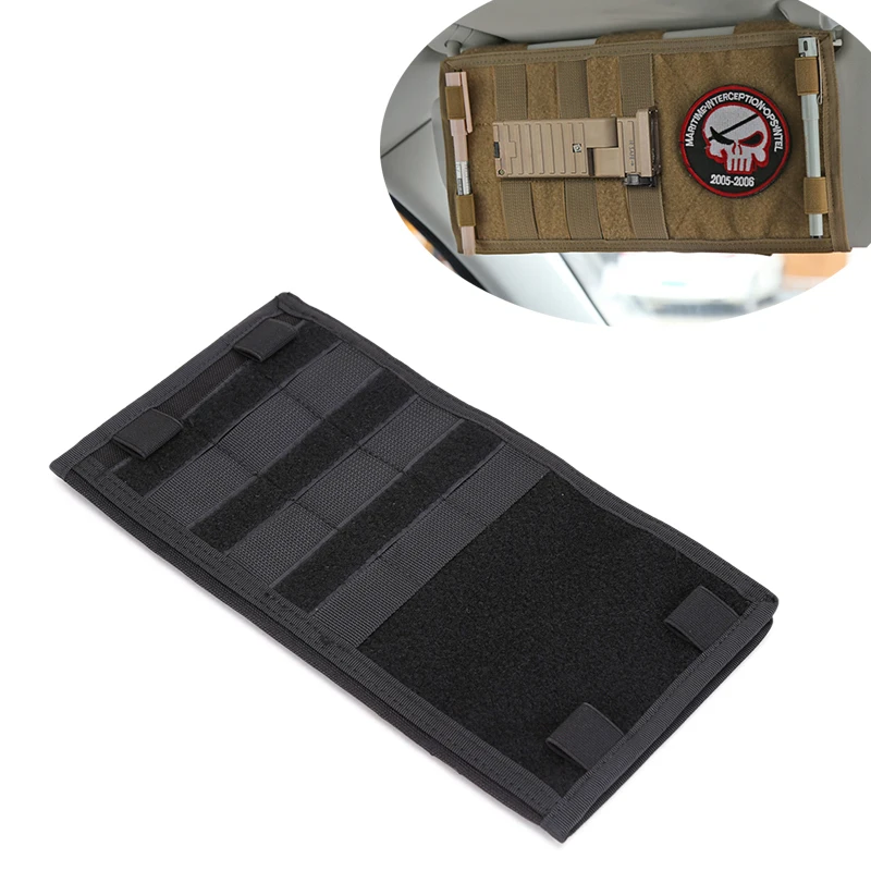 Tactical Molle Vehicle Visor Panel Pouch Car Sun Visor Organizer Truck Car Sun CD Bag Holder Auto Accessories Bag