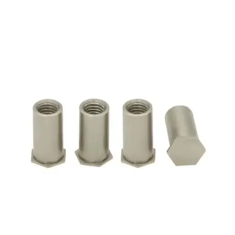 

TRBNYJU 30pcs M3 stainless steel blind hole pressure rive stud nut column furniture decoration 11mm-20mm length