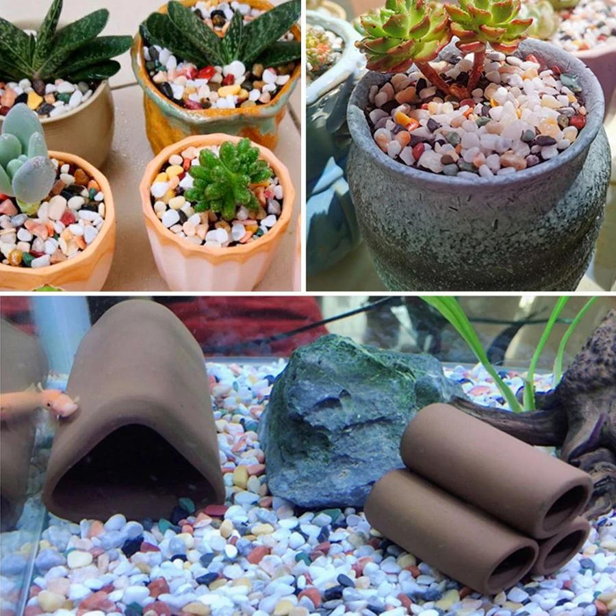 100g Mixed Color Gravels Stone - Aquarium Plant Gravel ulasan dan harga