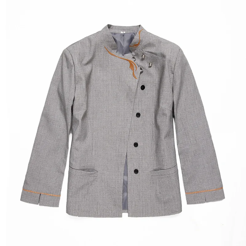 زي عمل التنظيف للنساء، منظف غرفة الفندق، العمة، بيت الضيافة، نادل قابل للتنفس، أكمام طويلة للخريف والشتاء