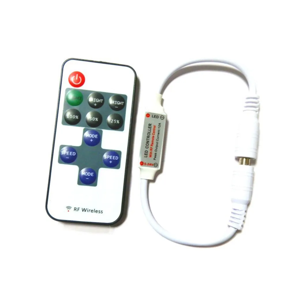 Single Color LED Controller 11 Keys Remote for Strip Lights Brightness Adjustment Dimmer 8 10 Levels