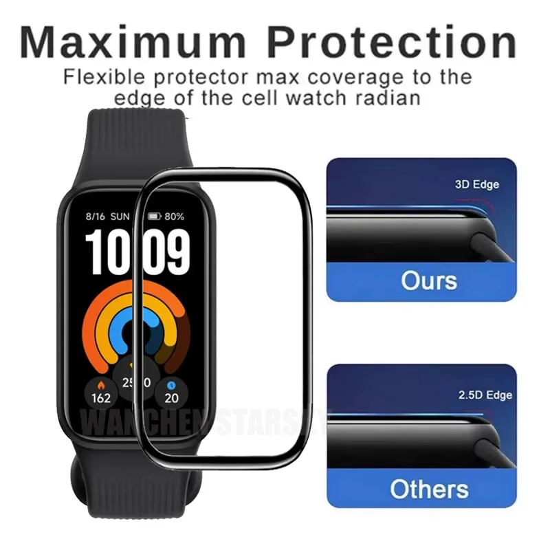 3D Curved Edge Protective Film For Xiaomi Band 11 Active Screen Protector Cover For Mi Band 11 Active Smartwatch Accessories - view 3