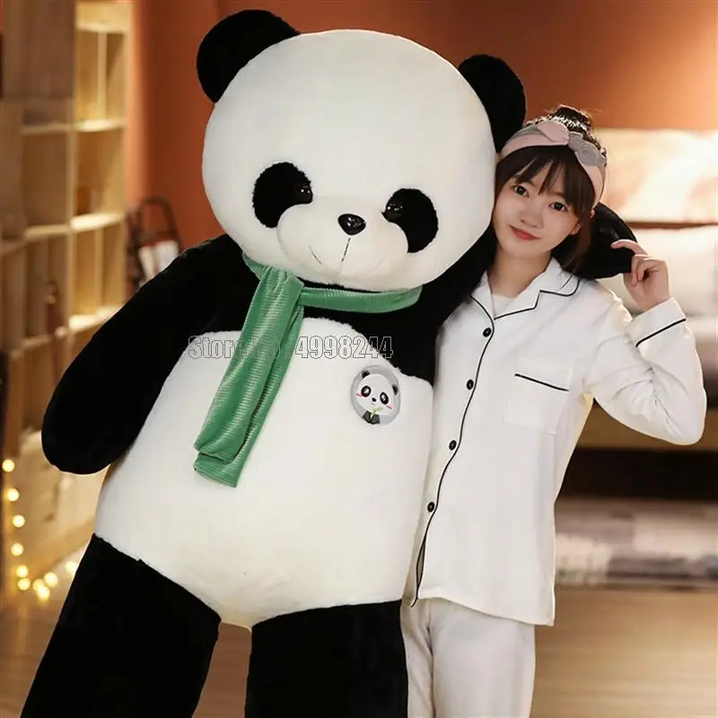 Cute Baby Big Giant Scarf Panda Bear Plush Stuffed Animal Doll Animals Cartoon Kawaii Dolls Girls Lover Gift Toy