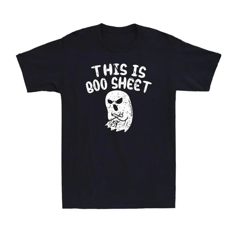 This Is Boo Sheet Ghost Pun Funny Halloween Costume Vintage Men's T Shirt