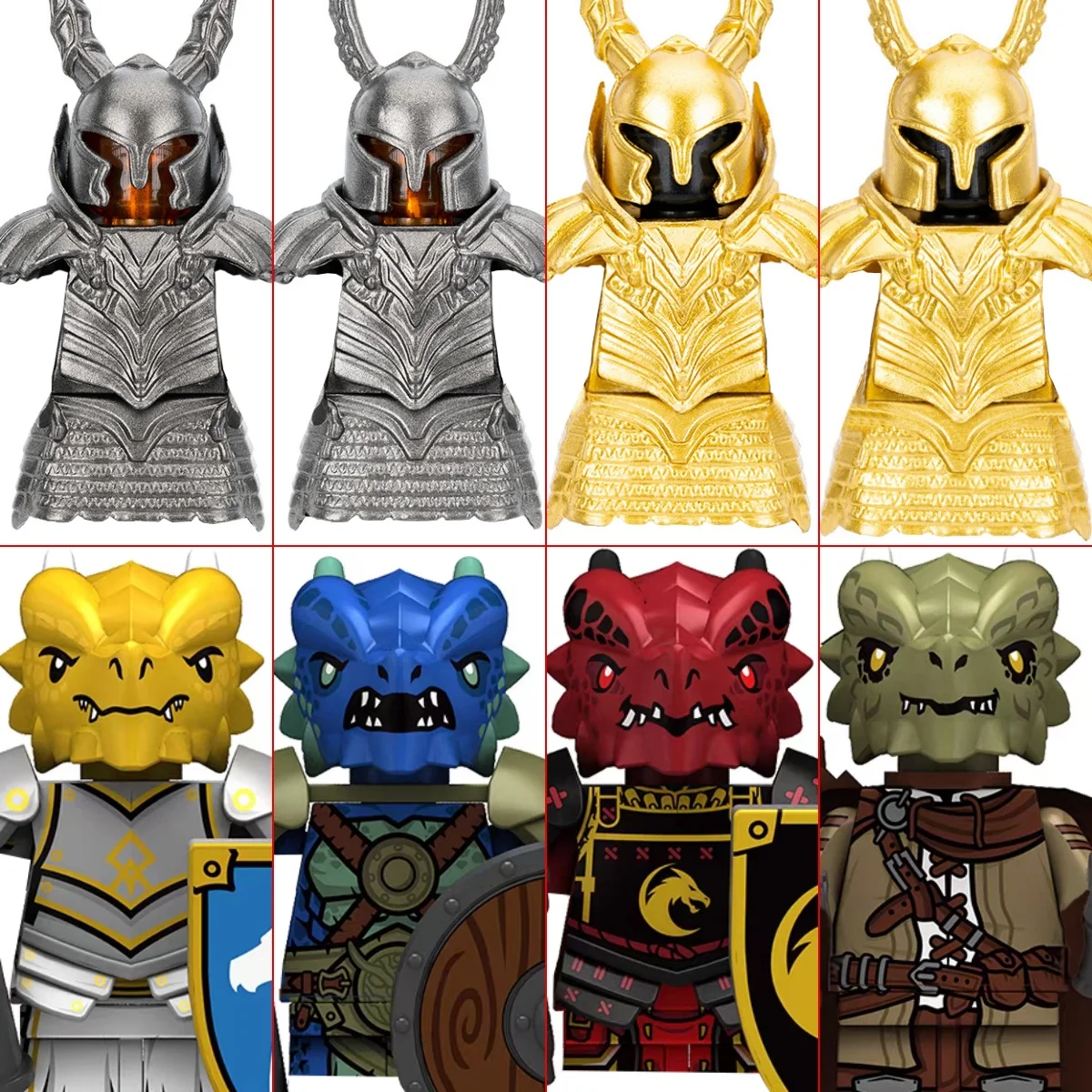 

ГОРЯЧИЕ игрушки, детские мини-кирпичные игрушки, Dragon Warrior Knight, СЕРЕБРЯНЫЕ РИНАЧКИ, ЧЕРНЫЕ РЫЧКИ, сборные строительные блоки, подарки для вечеринки