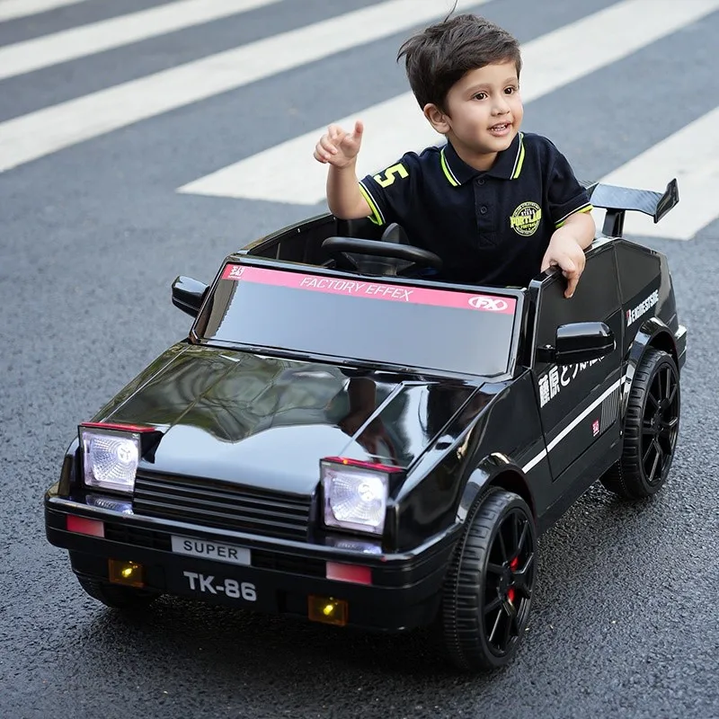 Scooter elétrico infantil com controle remoto, carro de brinquedo para sentar, equipado com quatro rodas, tração nas quatro rodas, novo, quente, TK86, 2024