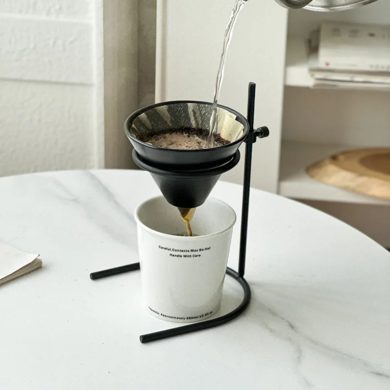 

Керамический фильтр для кофе с регулируемой высотой, набор для ручного заваривания, портативный бытовой набор для заваривания кофе, капельный фильтр, аксессуары для кофе