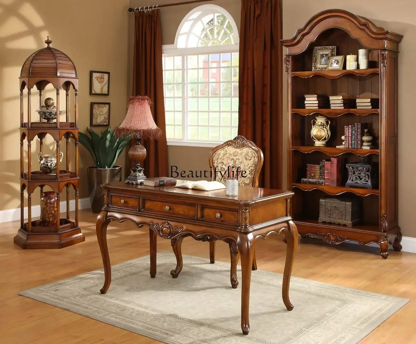 

American solid wood computer desk American solid wood desk