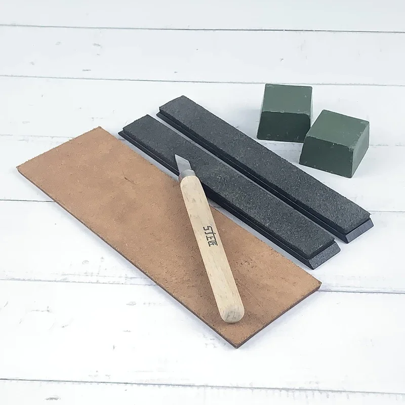 Big leather article knife sharper black cowhide polishing paste Sharpening wax mirror surface grinding Polish belt Razor Strop