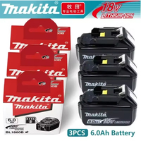 NEW Original Makita 18V Rechargeable power tool Battery 6.0Ah 18650 Battery pack Replacing Makita 18V Power tool DDF487 E-Drill