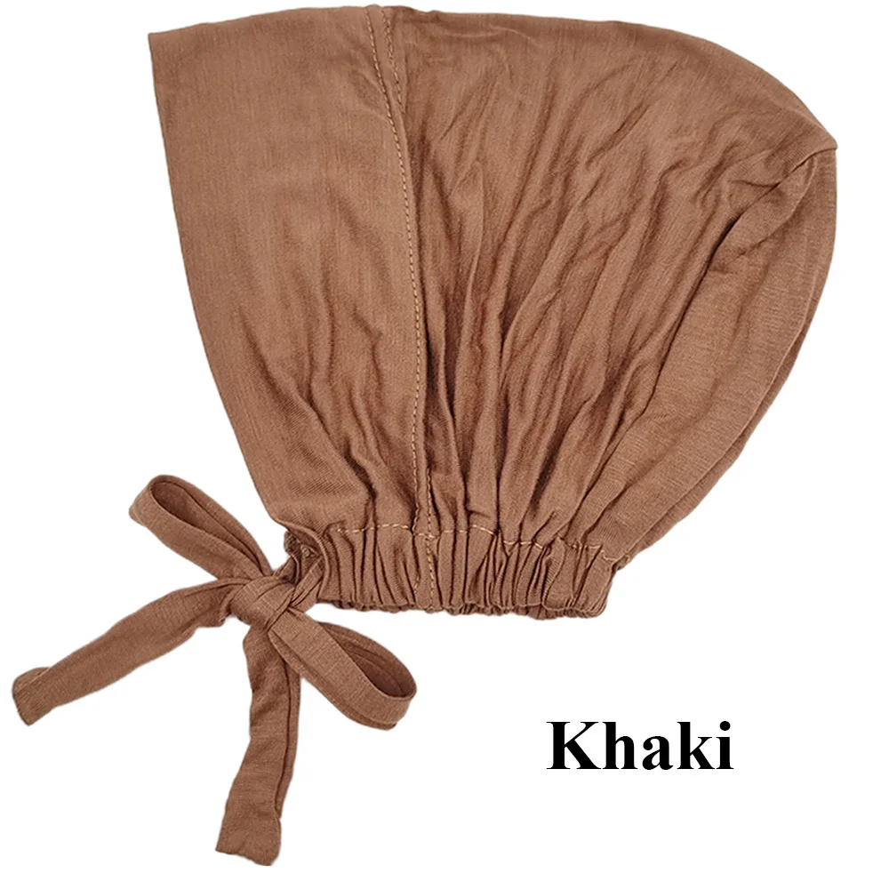 Neue Weiche Modale Muslimischen Turban Hut Innere Hijab Caps Islamischen Underscarf Motorhaube Indien Hüte Weibliche Headwrap Turbante Mujer
