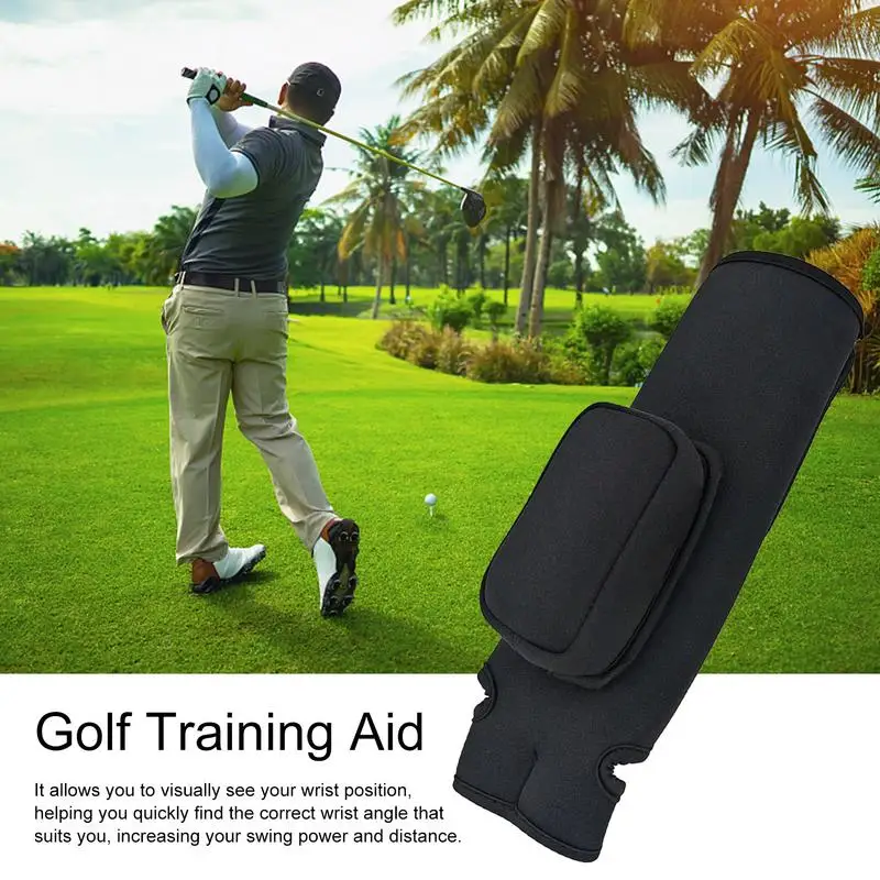 Golf Wrist Corrector Swing Gesture Golf Training Wrist Protector Correct Swing Gesture Golf Supplies Built-In Sponge Filling