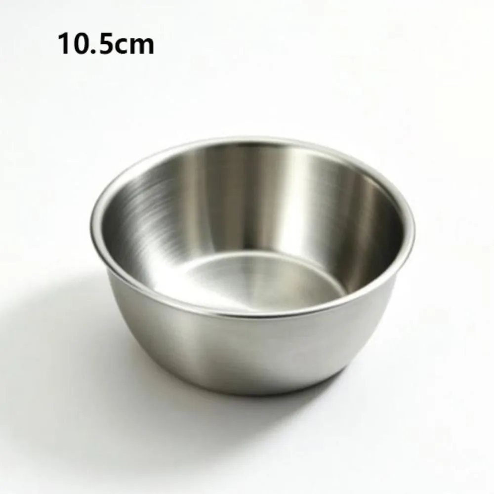 Stainless Steel Material Cooking Mixing Bowl Large Capacity Household with Scale Outdoor Camping Bowl Gold/Silver Portable