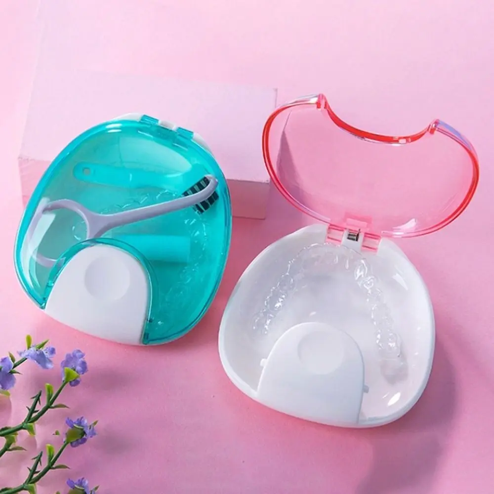 

Портативный ортодонтический фиксатор, прочный водонепроницаемый фиксатор, пресс-коробка для хранения, многофункциональный милый чехол для протезов для женщин