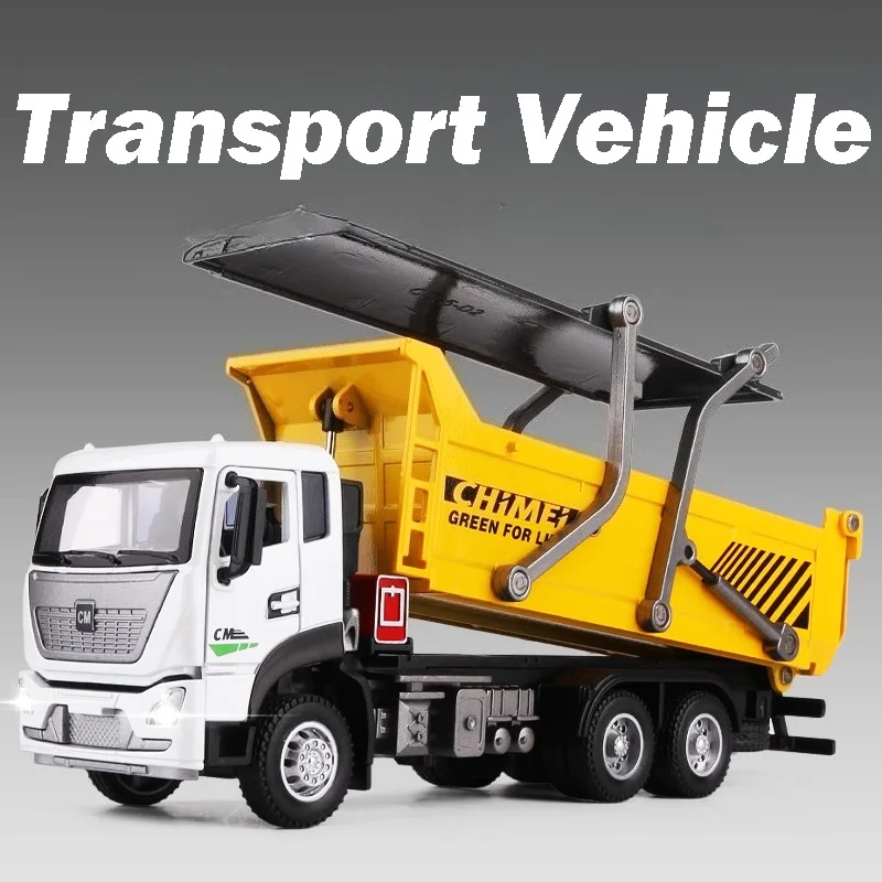 1:32 لعبة نموذج نفايات التربة الحاويات النقل سيارات معدنية دييكاست لودر أطفال بالريموت كنترول الأبواب فتح ضوء الصوت التراجع الهدايا