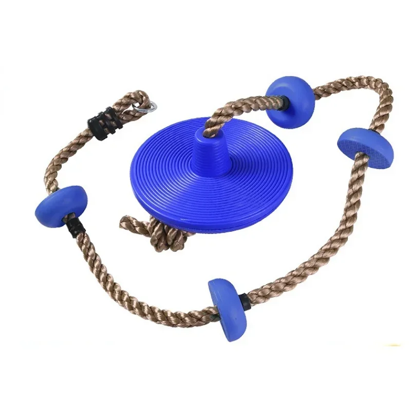 Small New Playground Swingwith Platforms And Disc Swing Seat - Climbing Rope Tree Swing Set Accessories Outdoor For Kids With C
