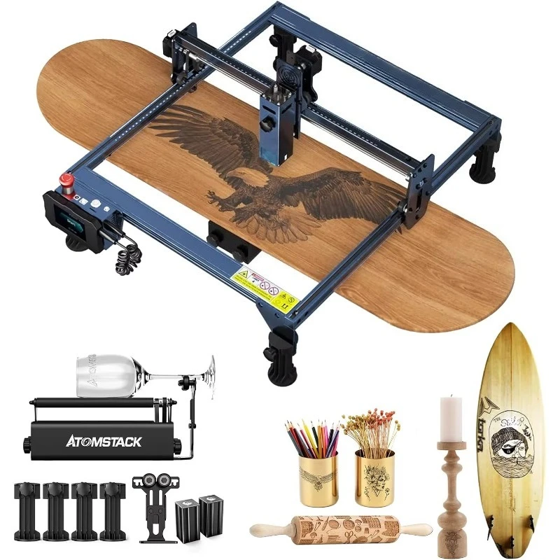 

YTYIN X7 S10 A10 PRO 50w Diode Small Mini Tabletop Printer Wood Acrylic Engraving Cutting Machine R3 Pro Rotary Roller