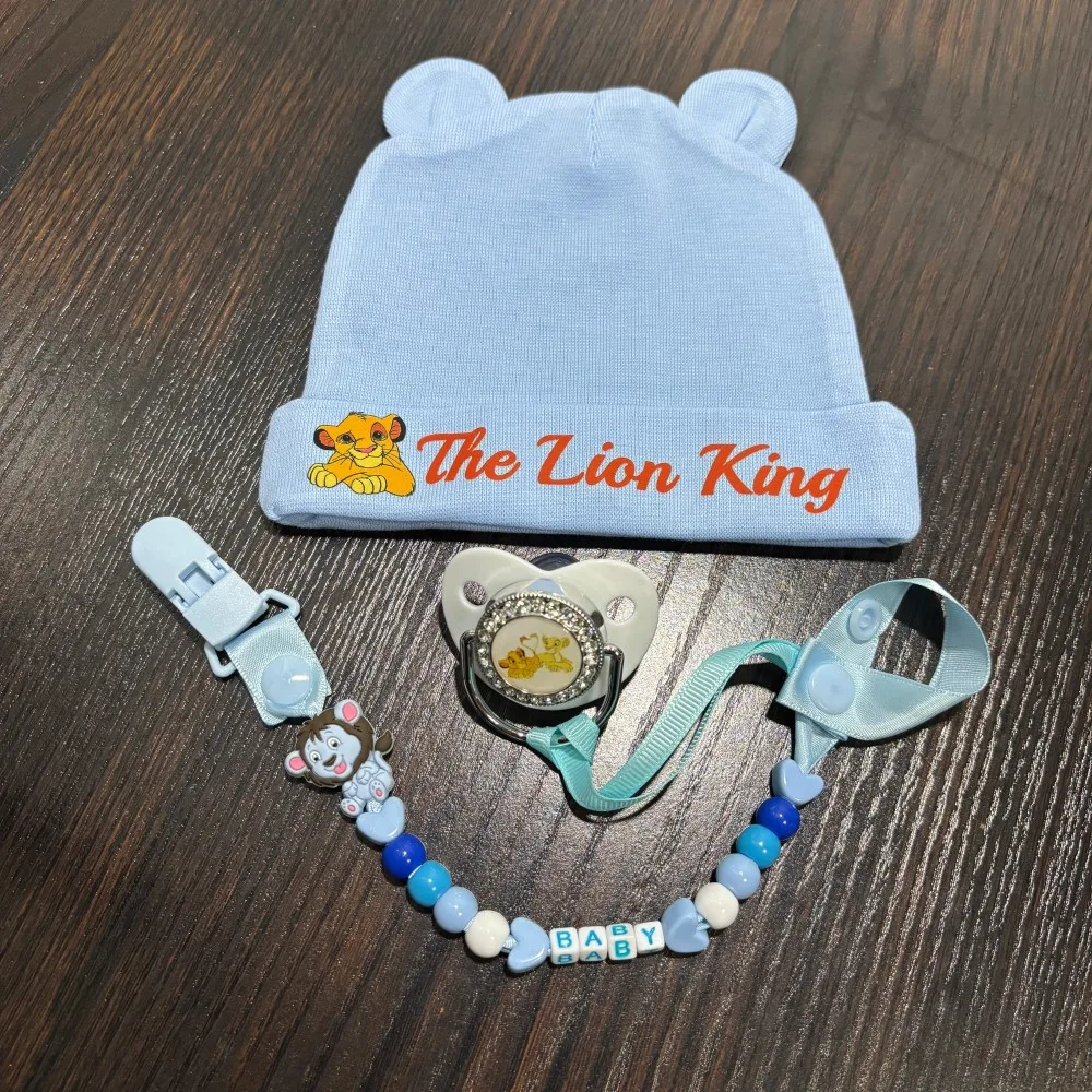 0-6 months Baby pacifier Kawaii baby chain clip baby hat newborn bib newborn feeding set newborn gift view 2