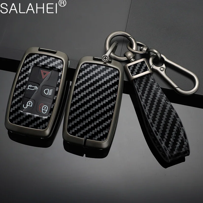 

Carbon Fiber Zinc Alloy Car Key Case Cover Shell Holder For Jaguar XE XF XJ XFL XJL XEL ET E-Pace F-Pace F-TYPE A8 9 Accessories