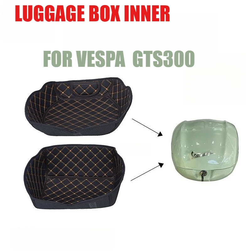 For VESPA GTS300 GTS 300 Motorcycle Accessories Trunk Case Liner Rear Luggage Box Inner Tail Protector Lining Bag Protection