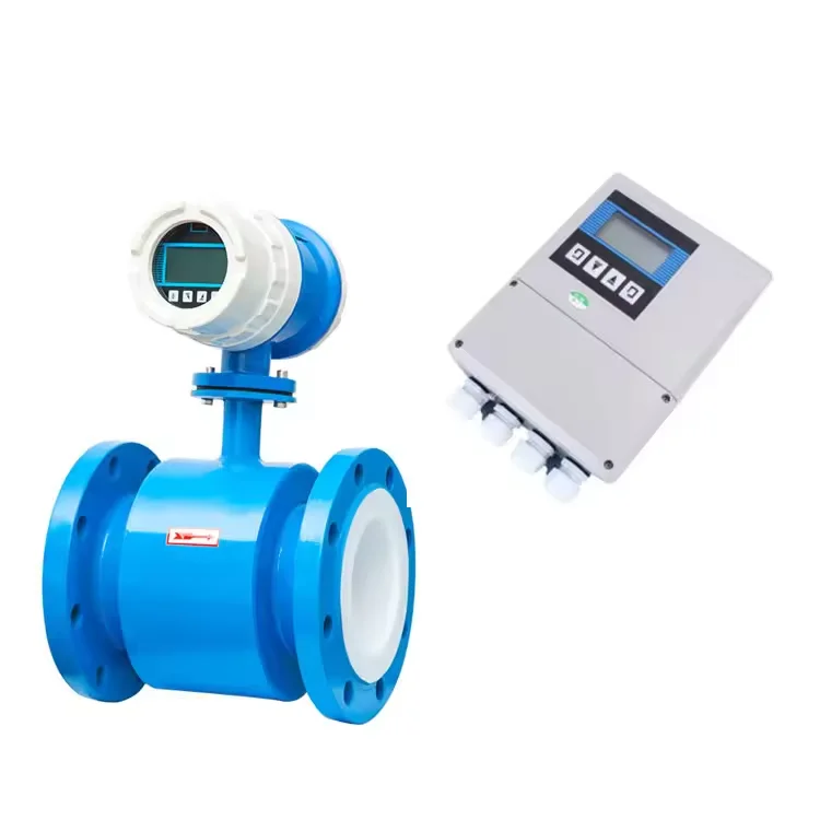 Split Type Electromagnetic Flow Meter with RS485 & 4-20mA Output - Smart Liquid & Slurry Sensor for Food, Sewage Industry