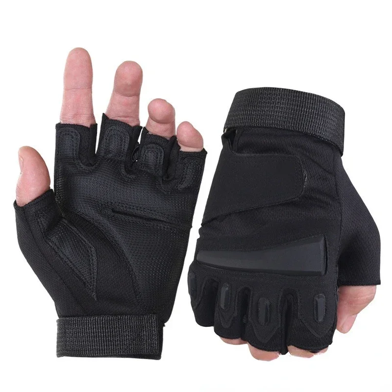 Military Tactical Gloves Half Finger Mens Mechanic Navy Seals Delta Force SWAT Airsoft Cycling Combat