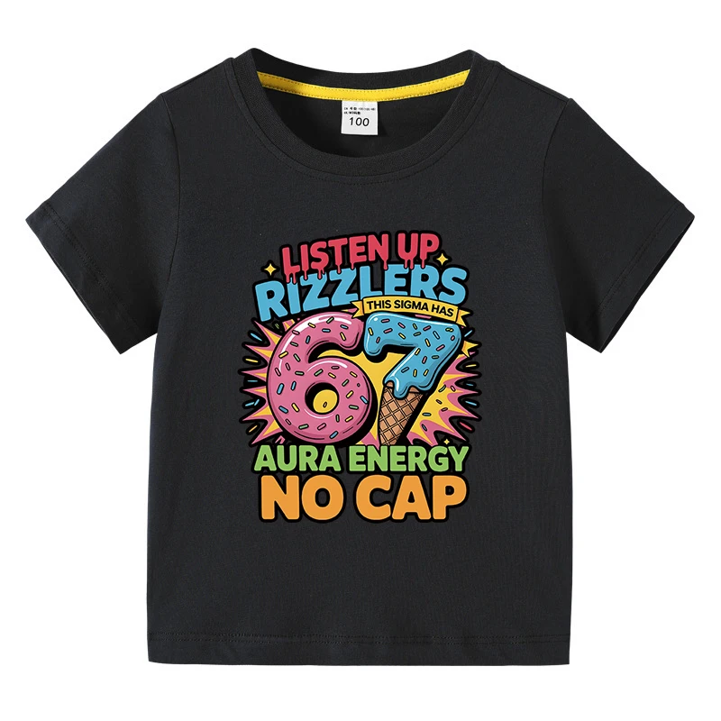 Kurzarm-T-Shirts für Kinder, 67 lustige digitale Grafikdrucke, modische T-Shirts mit O-Ausschnitt, Sommer-Partner-Outfits für Eltern und Kinder