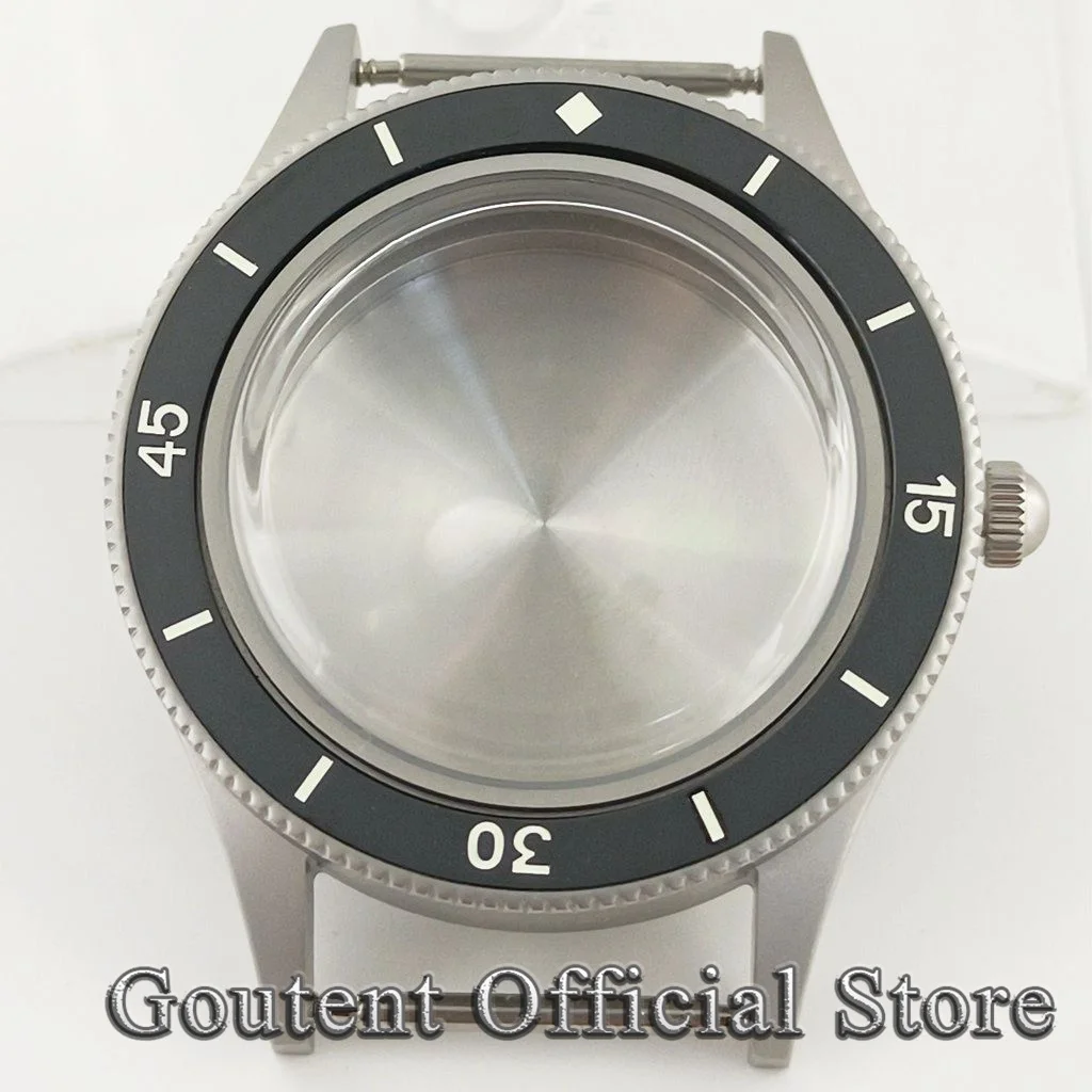 Goutent 40mm Dome Glass Retro First Year Fifty Seek Series Diving Watch Case Fit NH35 NH36 ETA 2824 Movement Luminous Bezel