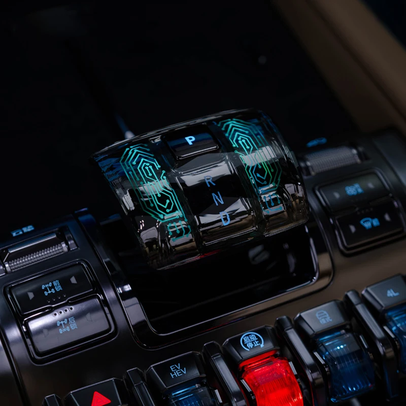 

Модификация автомобиля, аксессуары для интерьера, хрустальная ручка с подсветкой, рычаг переключения передач для BYD Leopard 8, аксессуары