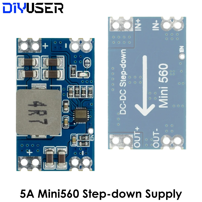 Mini560 5A DC-DC Mini560 PRO Step-Down Stabilized Voltage Supply Module 6-30V To 3.3V 5V 9V 12V