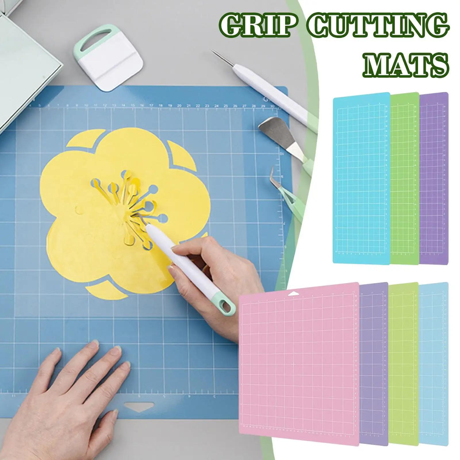 2 Sizes PVC Adhesive Cutting Mat Base Plate Tool Pad For Cricut Maker/ Maker3/ Explore 3/ Air 2/ Air/ One DIY Machine Color Mat