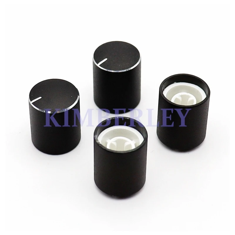 2PCS 15×18 Aluminum Alloy Sandblasting Knob Cap D Axis Potentiometer Cap Electronic Appliance Switch Cap Power Amplifier Knob