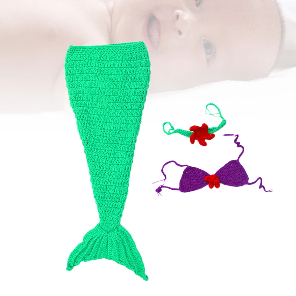 

Newborn Outfit Baby Photo Props Costume Photography Knitted Outfits Clothing Girl