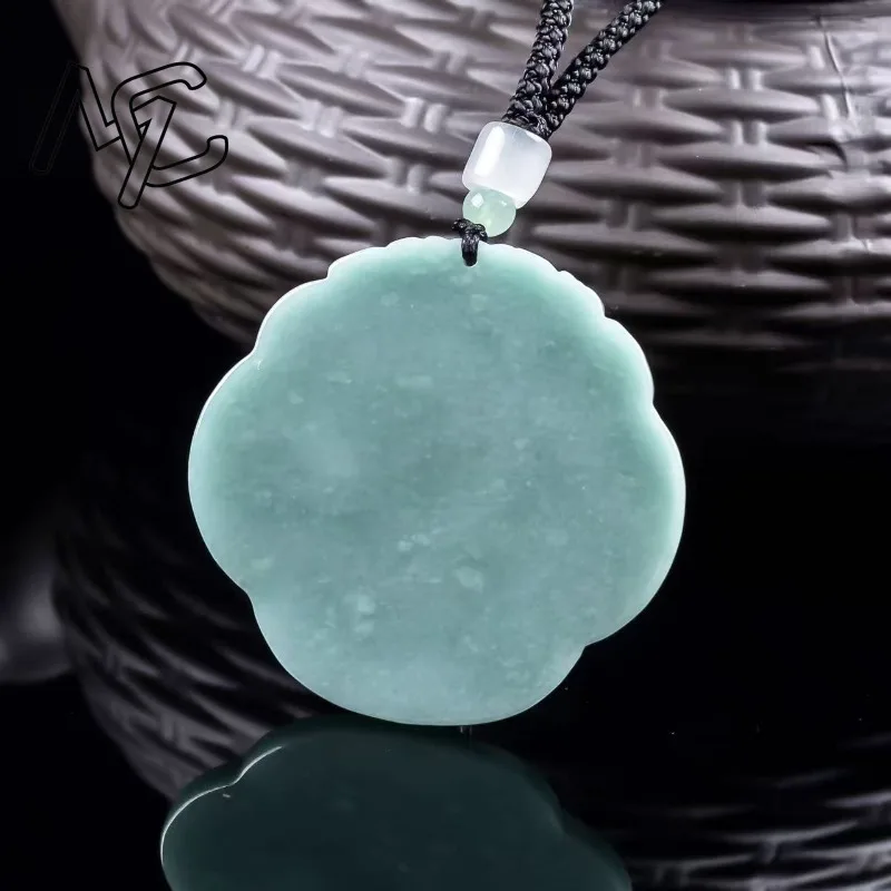 Natural Real Emerald Blue Water Magpie Treetop Pendant Myanmar Jadeite Necklace Jewelry Charm Designer Luxury Women Certificate