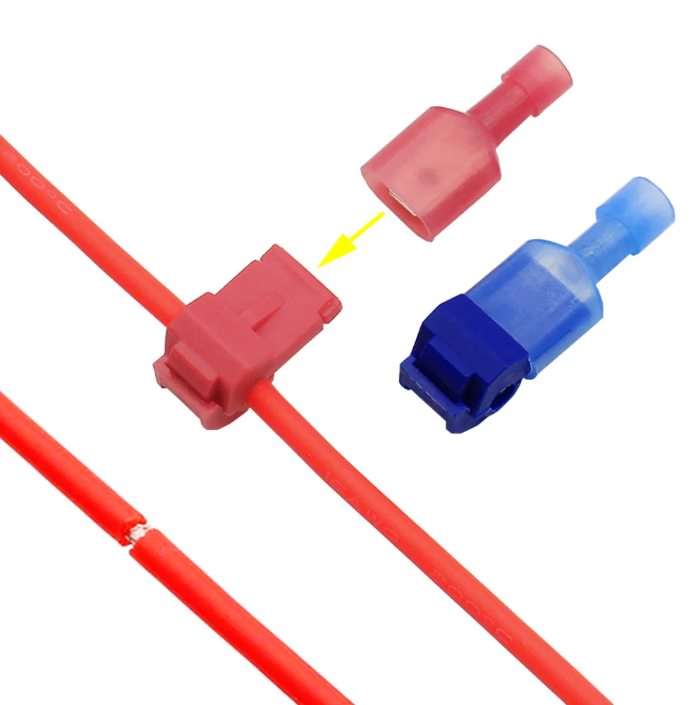 

T-type break free quick wiring terminal, wire and cable connection clamps ,quick and non-stripping plugs , quick connectorbran