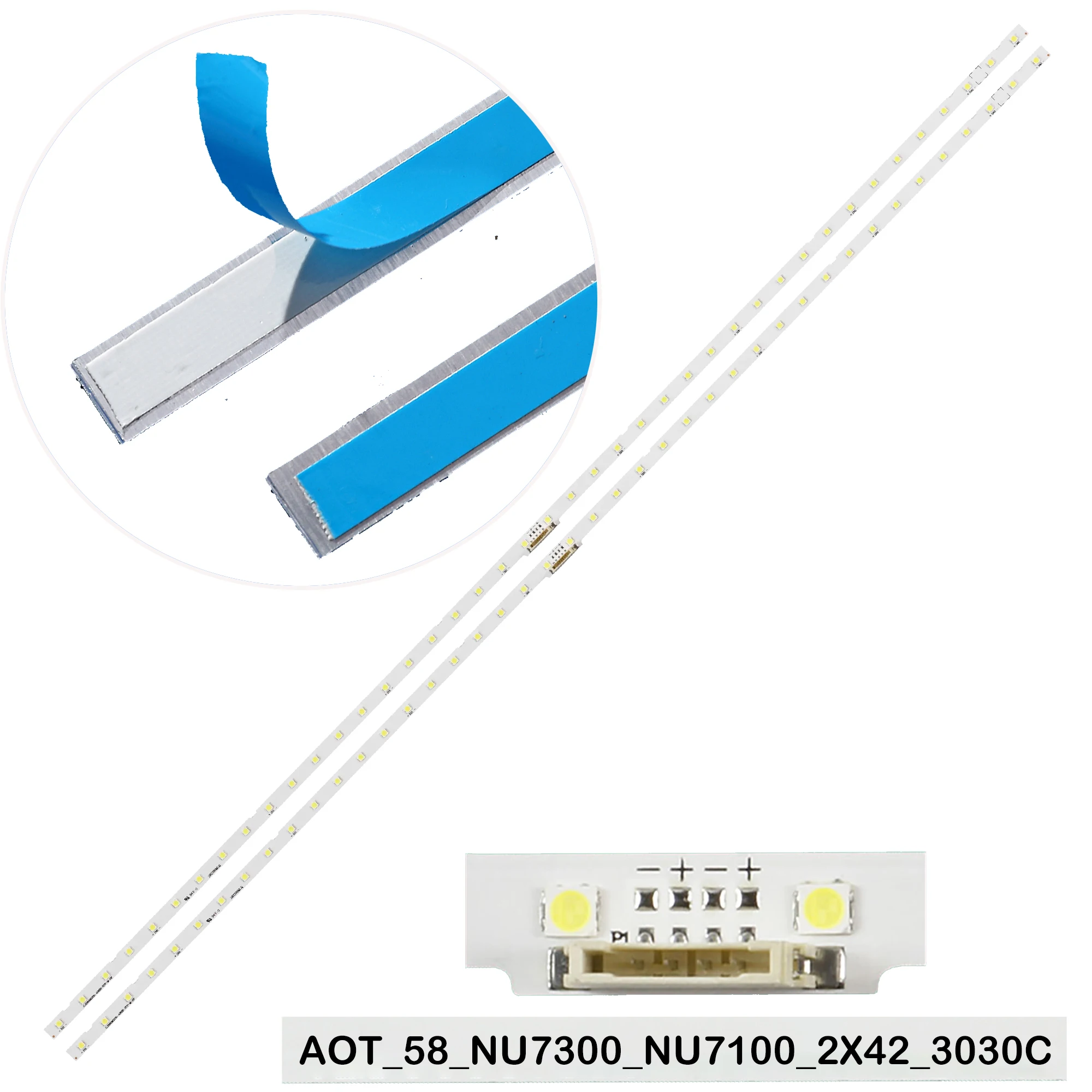 

LED Backlight strip for UE58NU7300W UE58NU7302K UE58NU7305K UE58NU7372 UE58NU7400S UE58NU7402U UE58NU7405U UE58NU7409U