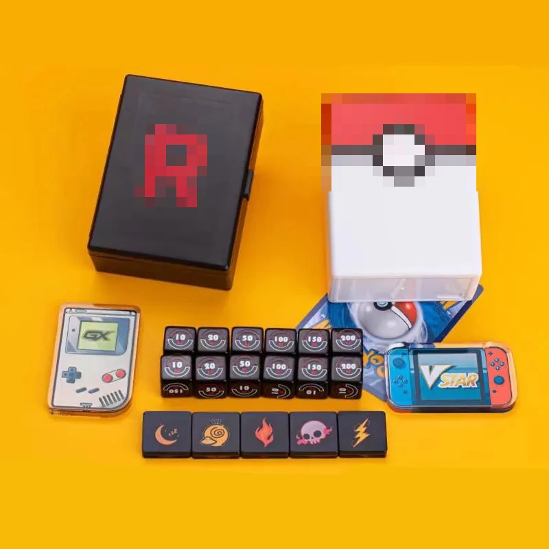 ptcg-ポケモンマッチスコアリング-ダメージカウンター-ダメージインジケーター-両面ロールプレイングゲーム-rボックス-vstar-gxボード-セブンティーンウェーブ
