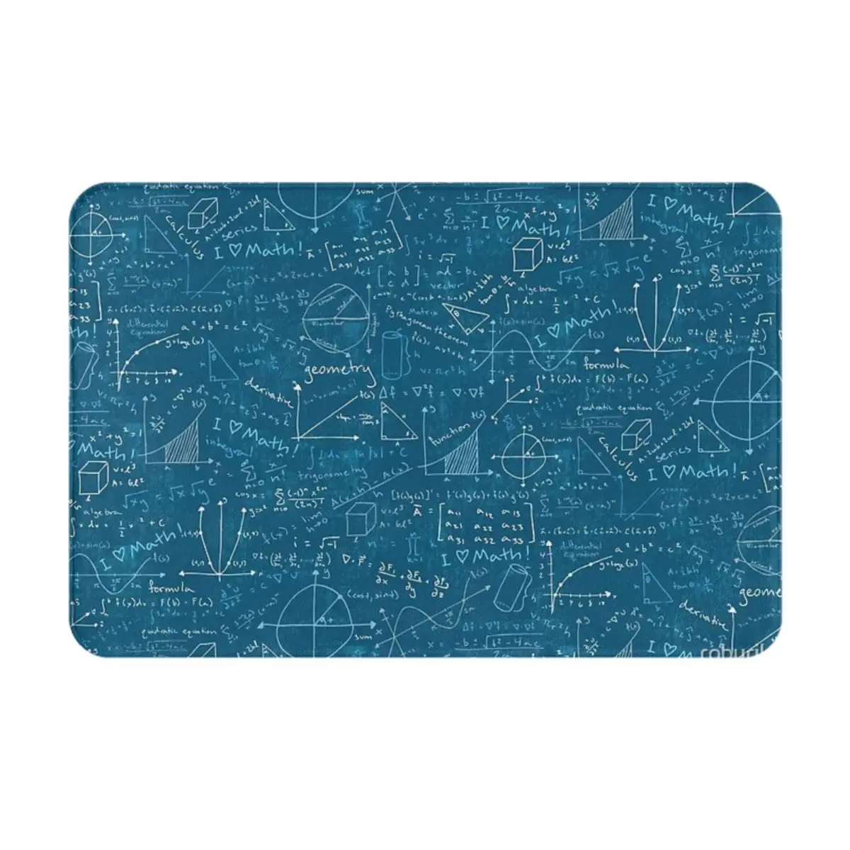 Math Lessons Facecloth Non-Slip Floor Mat FireplaceThick And Comfortable, Durable Foot Mats