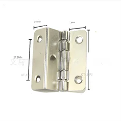 4Pcs Fold Hinge Wooden Box Gift Box Hinge Right Angle Hinge 4 Holes White Packaging Hardware Accessories Side Length 41mm