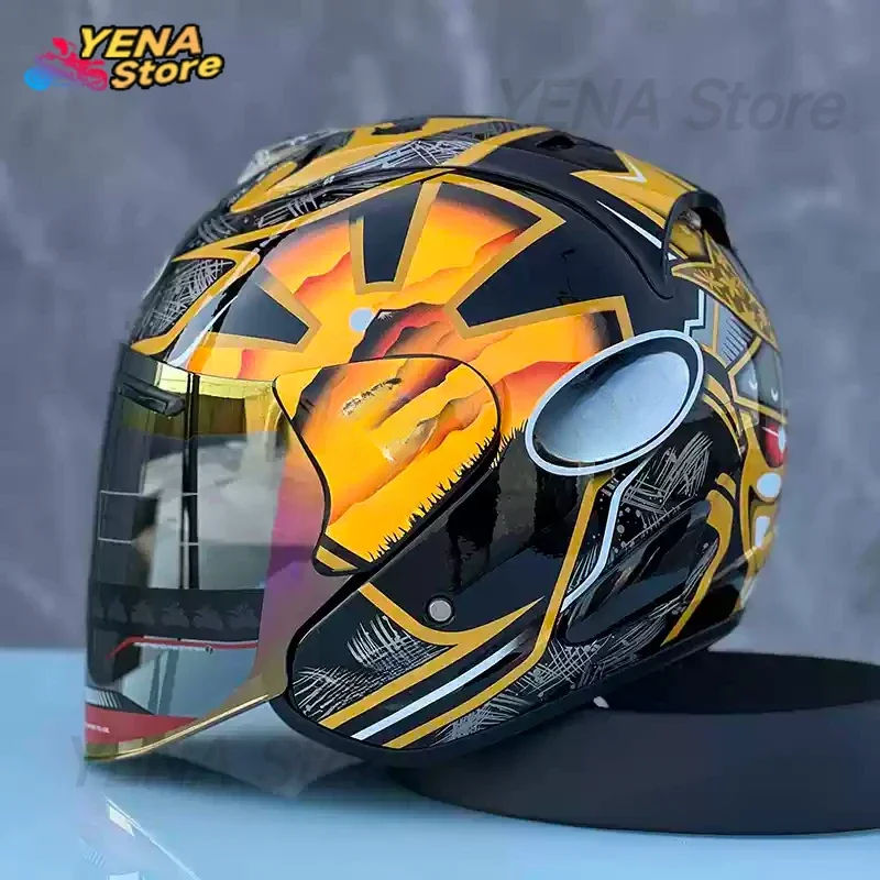 Suitable for ARAI Motorcycle Half-helmet custom 3/4 Motorcycle UV protection Half-helmet motorcycle racing men and women