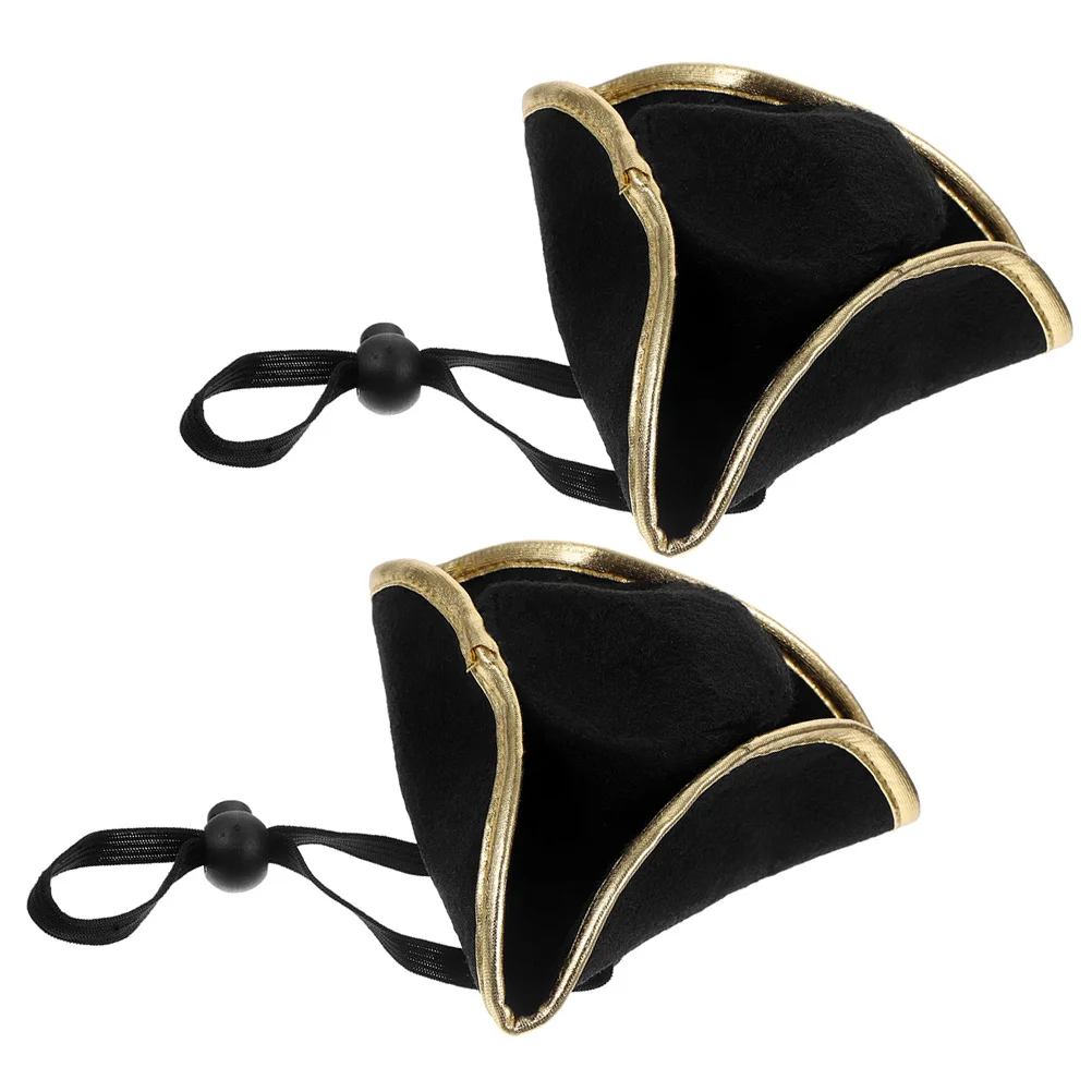 2 قطعة قبعة القراصنة تأثيري حلي مريحة الجلد ودية مقاومة للاهتراء لدور حفلة كرنفال الهالوين